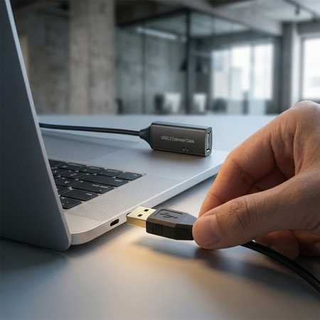 Spacetronik Aktyvus USB 2.0 prailgintuvas 10 metrų kabelis