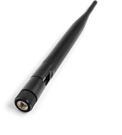 Juoda 5dBi WiFi antena su RP-SMA sriegine jungtimi