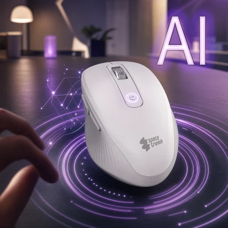 Spacetronik Belaidė Bluetooth pelė EZZY 02 AI balta