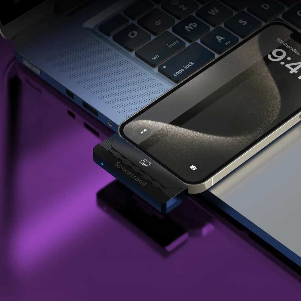 Spacetronik Belaidis USB-C į HDMI siųstuvas SPH-CW32