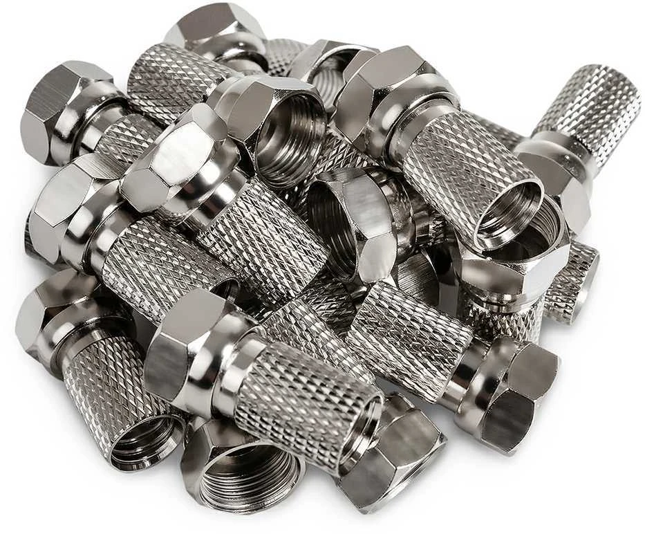 Spacetronik Big Nut prisukamas F kištukas 7.0mm/20mm TV-FT04 1 vnt
