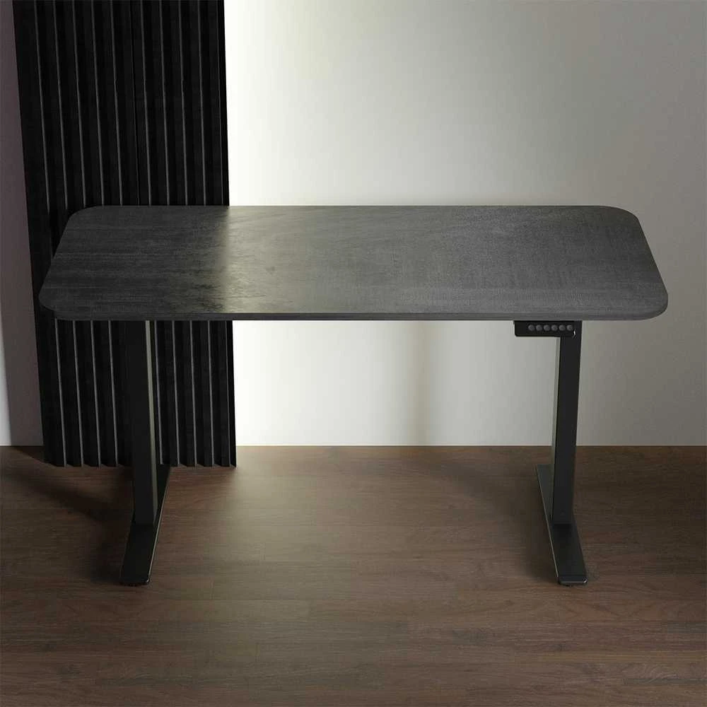 Spacetronik Universalus stalviršis 138x80x1.8cm Kaskada Juodas