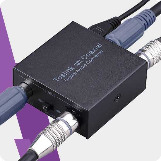Spacetronik HDC09 garso bendraašis ir Toslink DAC keitiklis