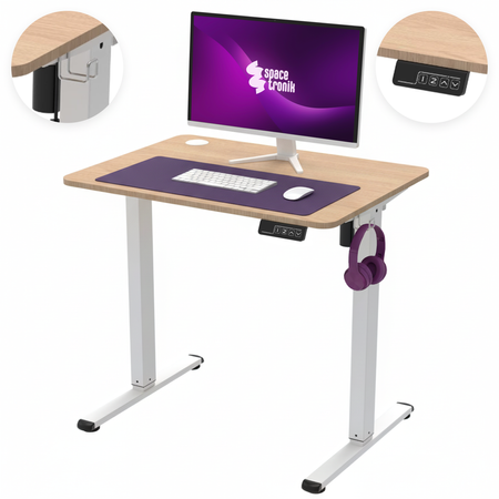 Spacetronik Elektrinis stalas Moris SPE-O111WL 080×60 cm
