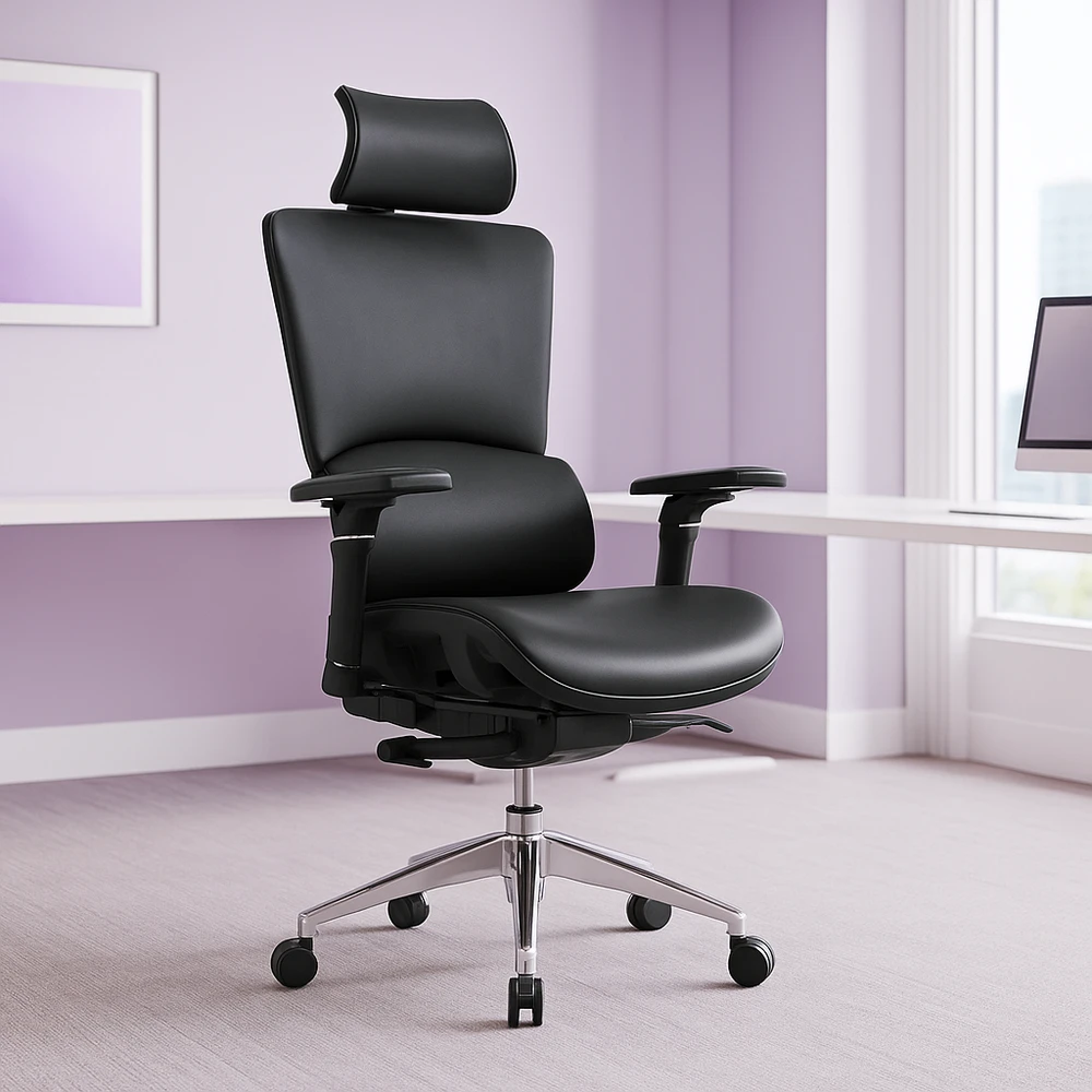 Spacetronik Ergonomiška 6D EGAN juoda pasukama biuro kėdė