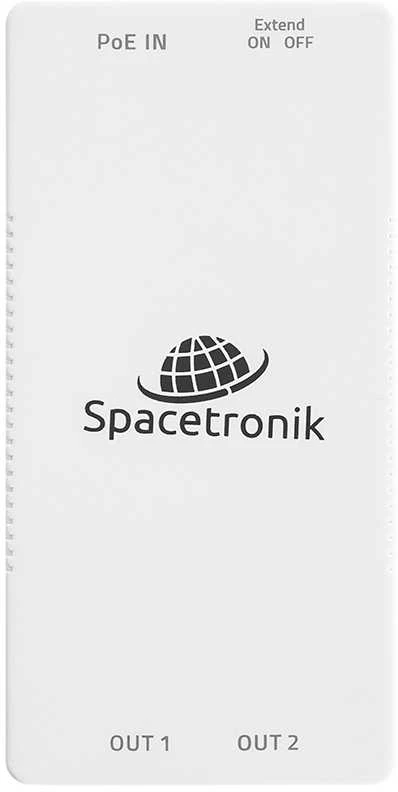 Spacetronik Ethernet PoE plėstuvas 2x 100Mbps SP-EPOEF21