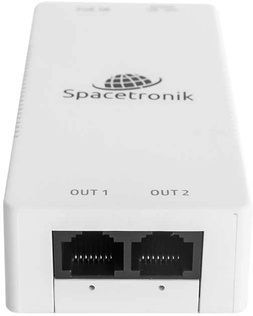 Spacetronik Ethernet PoE plėstuvas 2x 100Mbps SP-EPOEF21