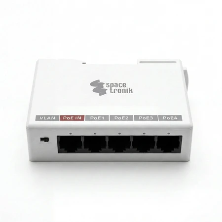 Spacetronik Ethernet PoE prailgintuvas 4x SP-EPOEG42
