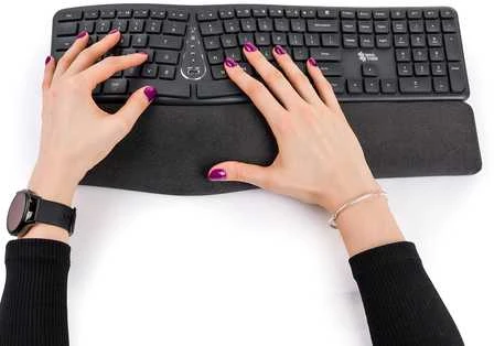 Spacetronik Klaviatūra ergonomiczna su laidu EZZY 01