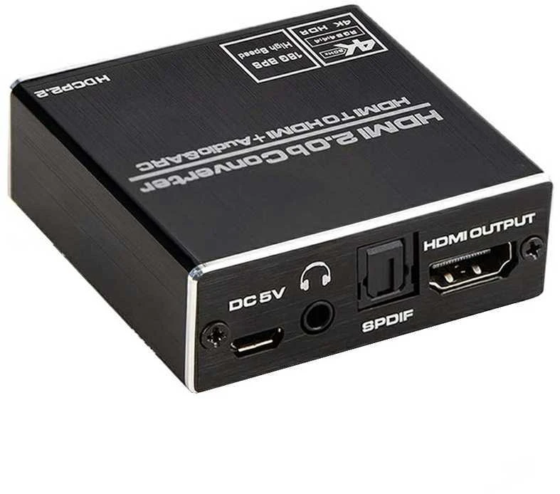 Spacetronik HDMI-HDMI + garso ištraukiklis SPDIF ARC SPH-AE06