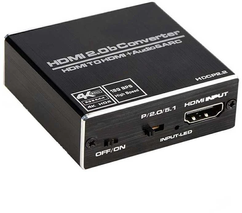 Spacetronik HDMI-HDMI + garso ištraukiklis SPDIF ARC SPH-AE06