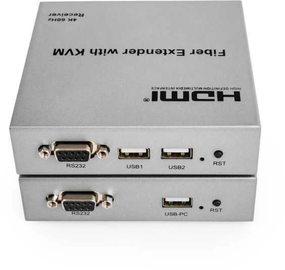 Spacetronik HDMI į optinio pluošto keitiklis SPH-FO11 KVM 4K 60Hz