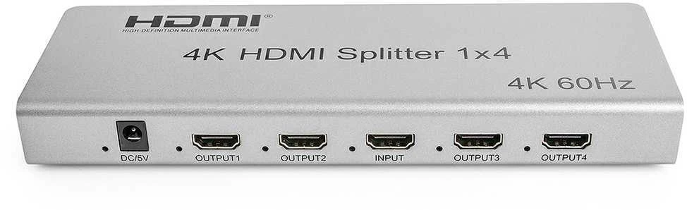 Šakotuvas Spacetronik HDMI skirstytuvas 1x4 SPH-RS104_V46 4K 60 Hz CEC