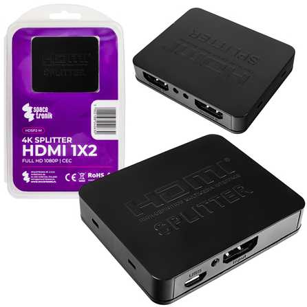 Spacetronik HDSP2-M mini HDMI 1/2 skirstytuvas