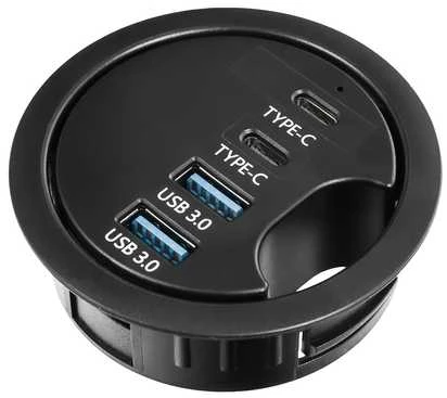 Spacetronik Stalinis šakotuvas 2x USB 3.0 + 2x USB-C
