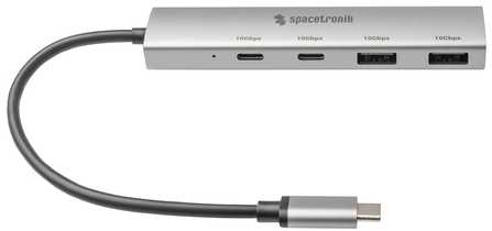 Spacetronik SPU-M20 Adapterio centras USB-C 3.2 gen2 4 4-IN-1 10Gbps