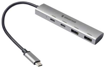 Spacetronik SPU-M20 Adapterio centras USB-C 3.2 gen2 4 4-IN-1 10Gbps