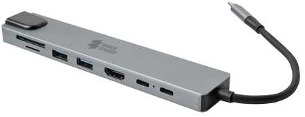 Spacetronik SPU-M22 USB-C 3.1 gen1 8 in 1 šakotuvas HDMI RJ45 PD 87W