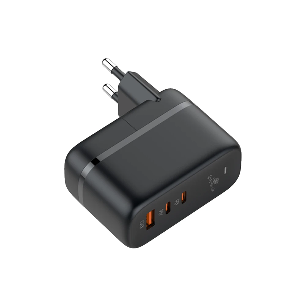 Spacetronik Įkroviklis GaN 65W 2x PD 2x USB-C USB QC EU JK JAV