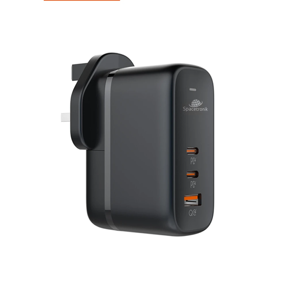 Spacetronik Įkroviklis GaN 65W 2x PD 2x USB-C USB QC EU JK JAV