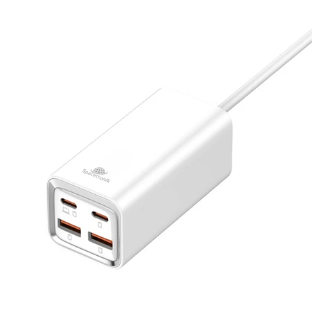 Spacetronik Įkroviklis SR102 65W, 2x PD4+ USB-C, 2x QC3.0 USB-A