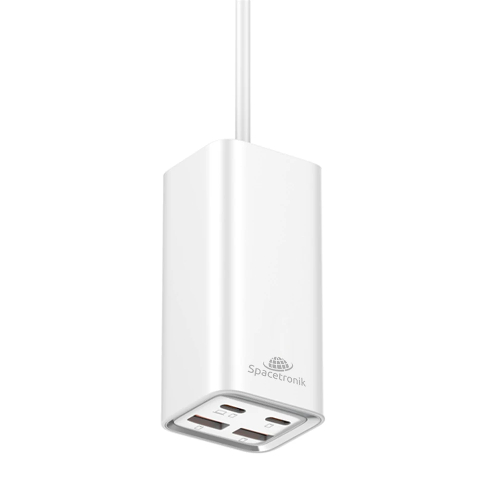 Spacetronik Įkroviklis SR102 65W, 2x PD4+ USB-C, 2x QC3.0 USB-A