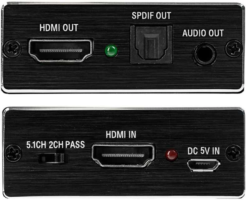 Spacetronik Ištraukiklis HDMI-HDMI + garso SPDIF/Jack3.5 SPH-AE02
