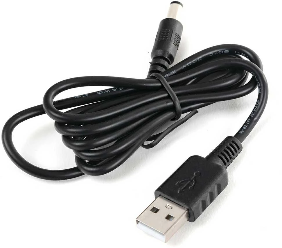 Spacetronik Kabelis adapter zasilania su USB na DC 2.1/5.5 100cm