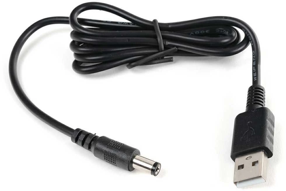 USB į DC 5.5x2.1 mm maitinimo laidas