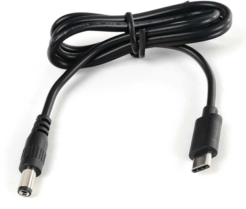 Spacetronik Kabelis adapter zasilania USB-C na DC 2.5/5.5 100cm