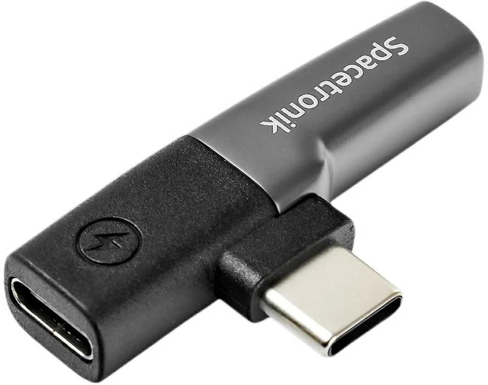 Spacetronik USB-C adapteris su įkrovimo jungtimi