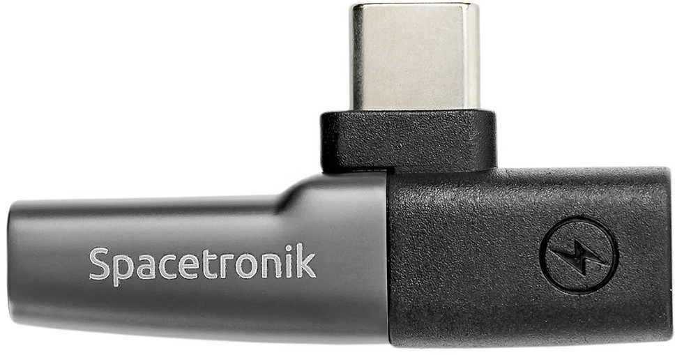 Spacetronik USB-C adapteris su įkrovimo piktograma