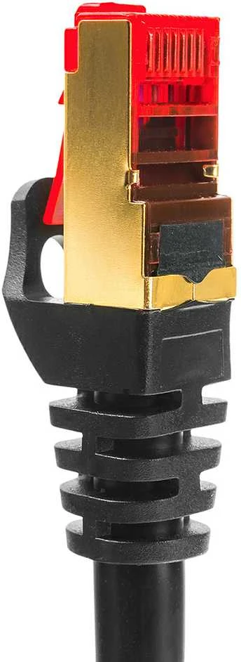 Spacetronik Kabelis LAN ilgintuvas CAT7 juoda 2m