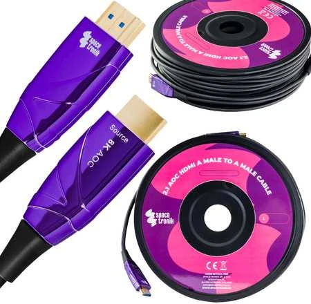 Spacetronik optinis kabelis UHS AOC HDMI 2.1 SH-OX075 7,5 m