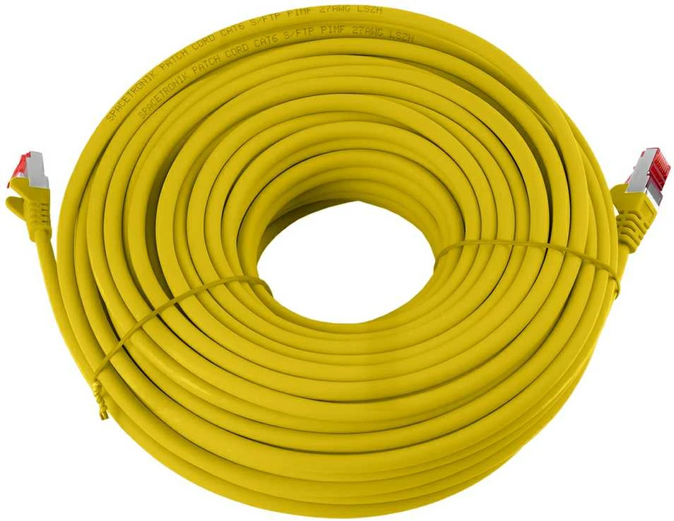 Spacetronik Kabelis RJ45 CAT 6 S/FTP AWG27 LSZH geltona 20m