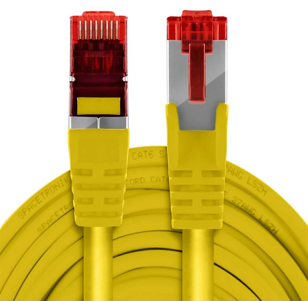 Spacetronik Kabelis RJ45 CAT 6 S/FTP AWG27 LSZH geltona 3m