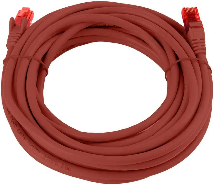 Spacetronik Kabelis RJ45 CAT 6 U/UTP AWG24 raudona 7.5m