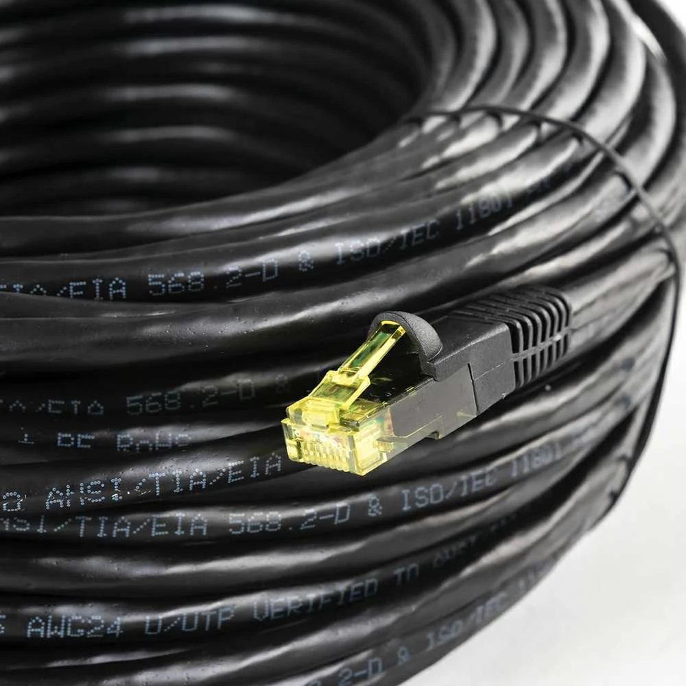 „Spacetronik“ kabelis RJ45 CAT 6 U / UTP AWG24 PE CU Fluke PoE 10m