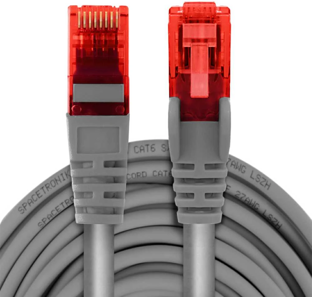 Spacetronik Kabelis RJ45 CAT 6 U/UTP AWG24 pilka 25m