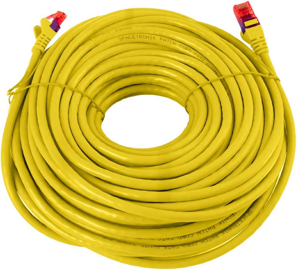 Spacetronik Kabelis RJ45 CAT 6 U/UTP AWG24 geltona 25m
