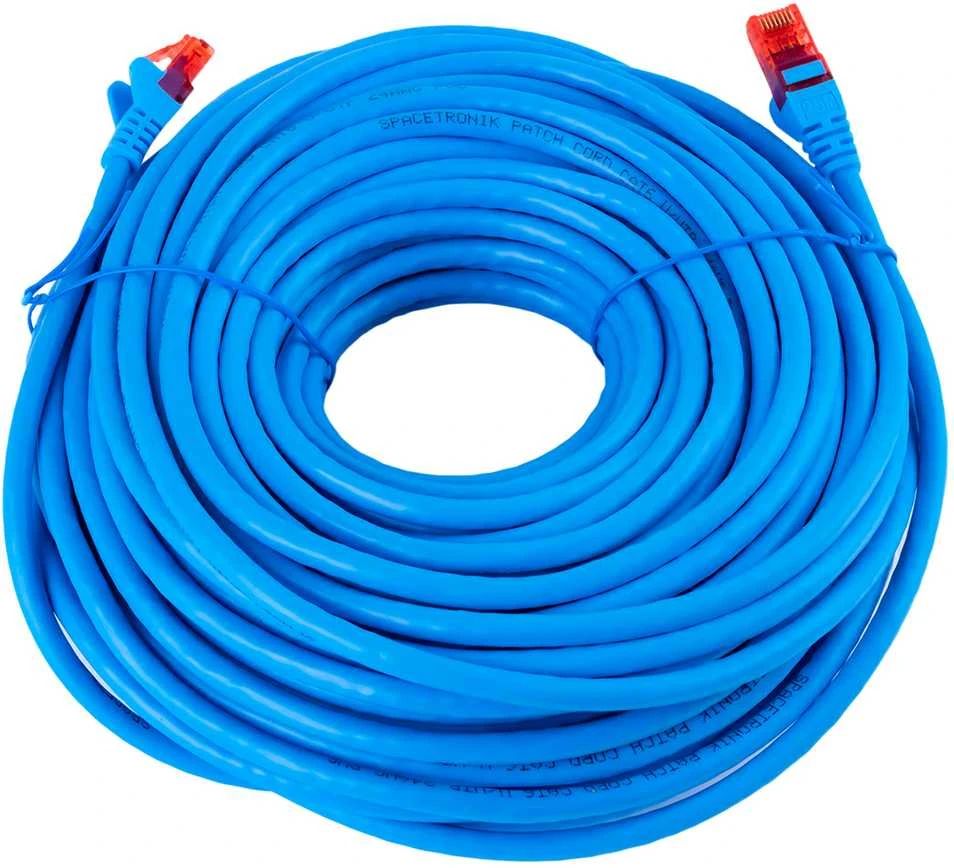 Spacetronik Kabelis RJ45 CAT 6 U/UTP AWG24 mėlyna 20m