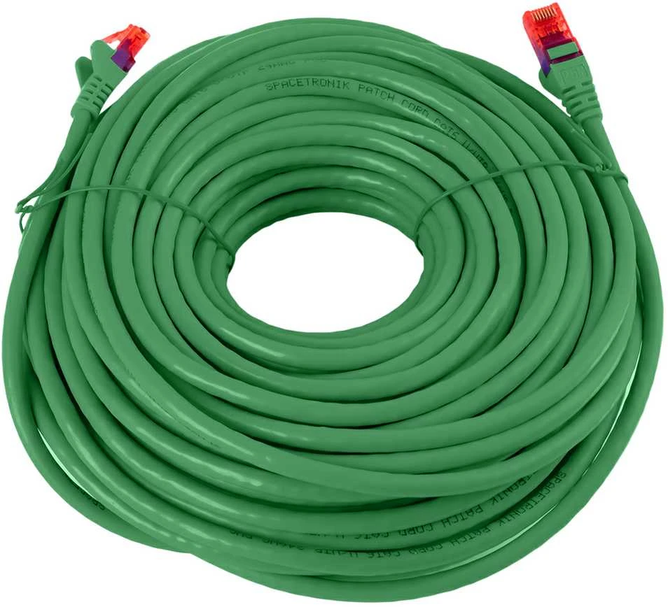 Spacetronik Kabelis RJ45 CAT 6 U/UTP AWG24 žalia 20m