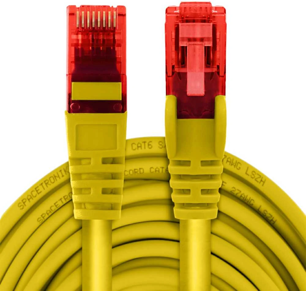 Spacetronik Kabelis RJ45 CAT 6 U/UTP AWG24 geltona 25m