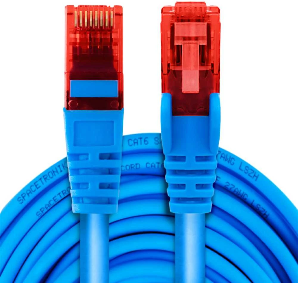 Spacetronik Kabelis RJ45 CAT 6 U/UTP AWG24 mėlyna 20m