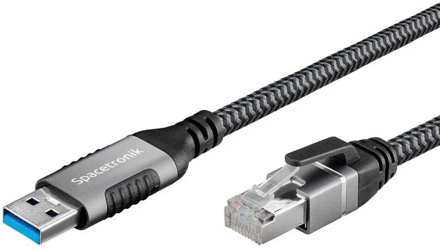 Spacetronik USB-A gigabito tinklo plokštė, 3 m adapterio laidas