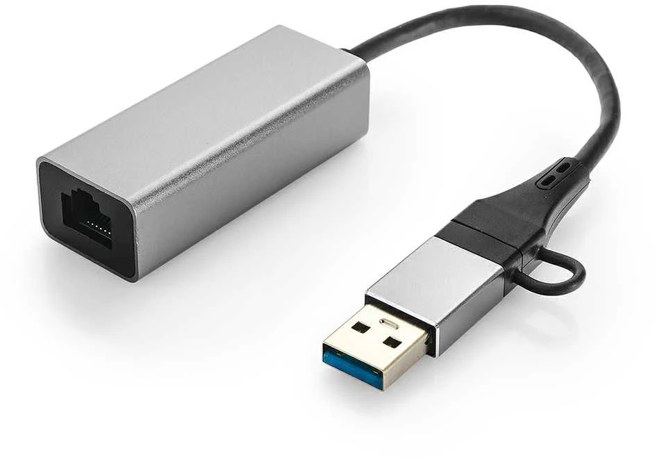 Spacetronik Karta LAN 1 Gigabit adapter USB-C USB 3.0 na RJ45