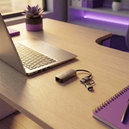 Spacetronik Karta LAN 2.5Gbps adapter USB-C USB 3.0 na RJ45