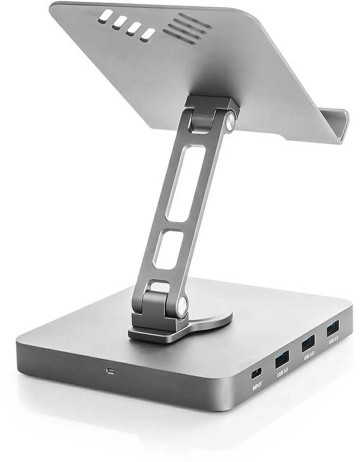 Spacetronik Kelių prievadų USB-C 11in1 planšetinio kompiuterio laikiklis SPE-PB04
