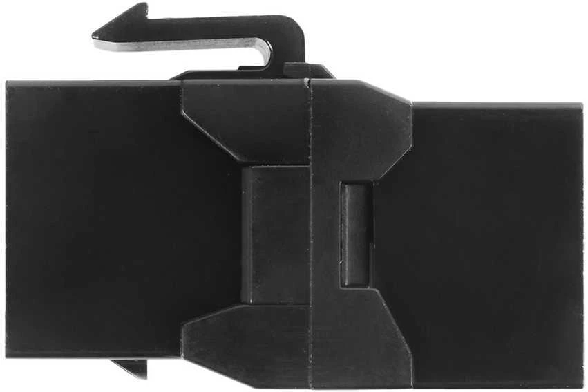 Spacetronik Keystone RJ45 CAT 6A gn/gn statinės jungtis, juoda
