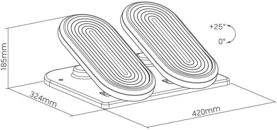 Spacetronik Kojų atrama SPE-M08B, panaši į mini stepperį